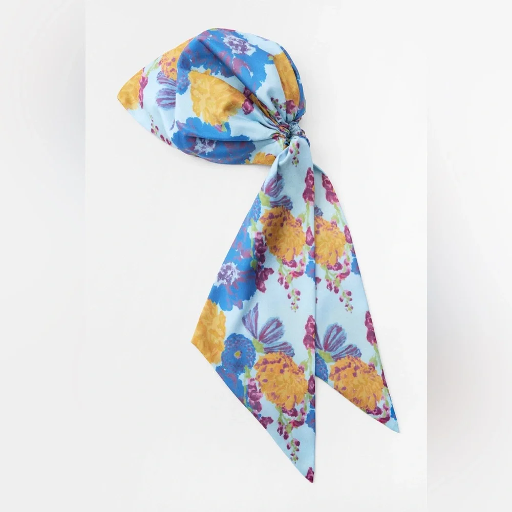 Zara Print Head Wrap Scarf NWT